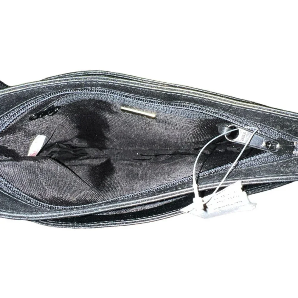 New Vintage ganson Black Crossbody Purse - Picture 2 of 2